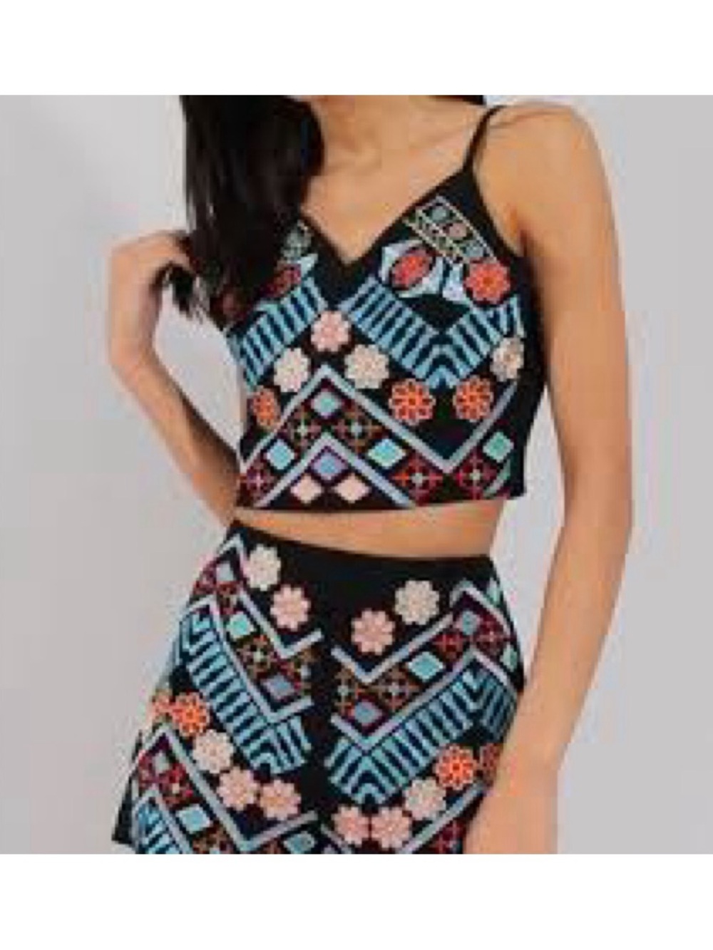 Josie Embroidered Crop Top